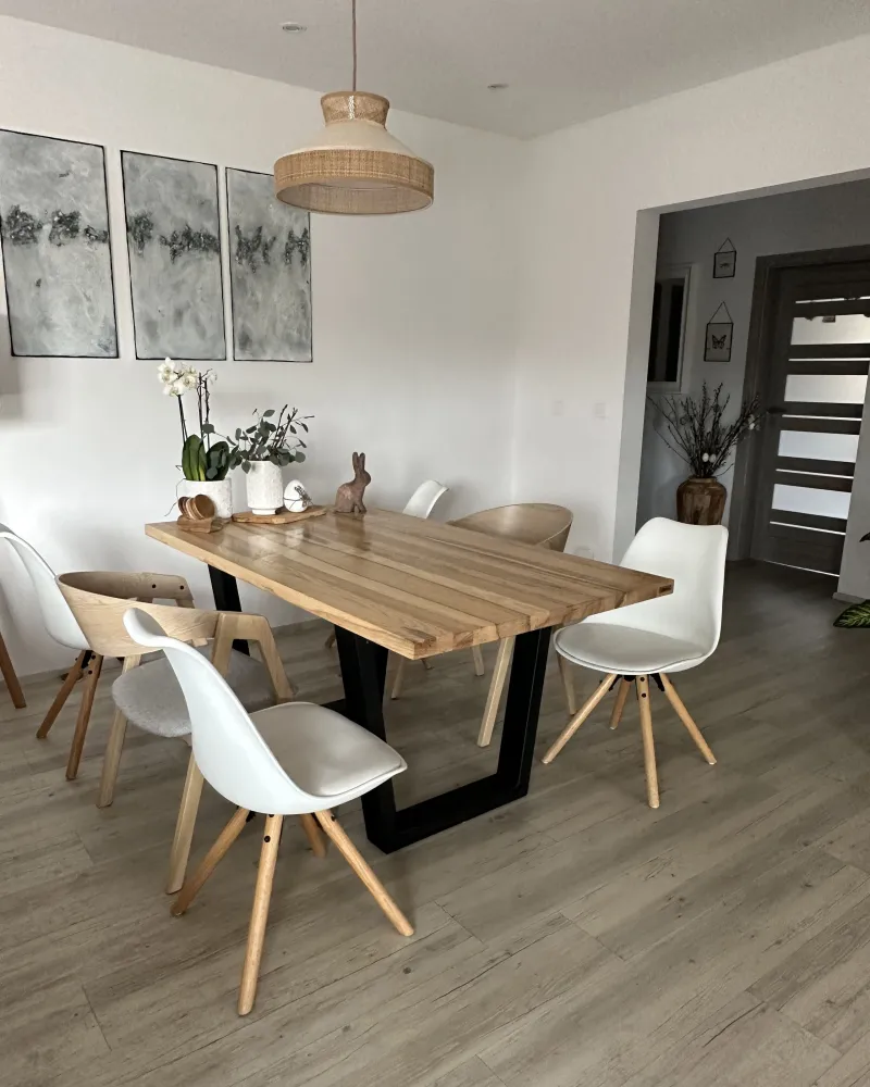 Candeeiro de teto em rattan creme e orgânico BATALI