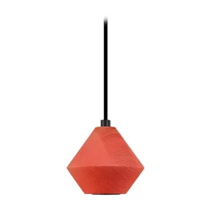 Iluminação LED Pendel TOSEL PENDEL DAI madeira cônico vermelho D12 x H80 cm