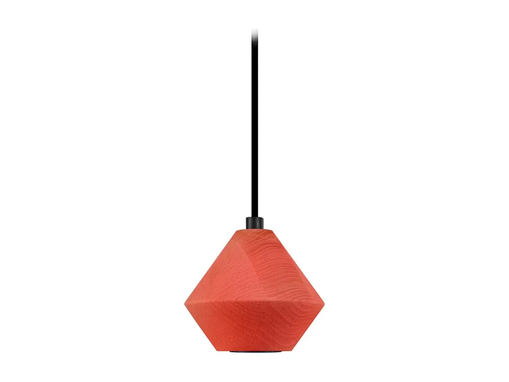 Iluminação LED Pendel TOSEL PENDEL DAI madeira cônico vermelho D12 x H80 cm