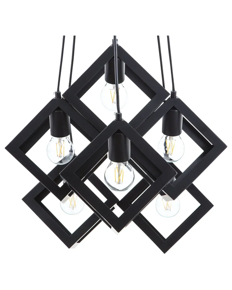 Luminária de Teto em Gesso Candeeiro de teto preto CHRISOLA