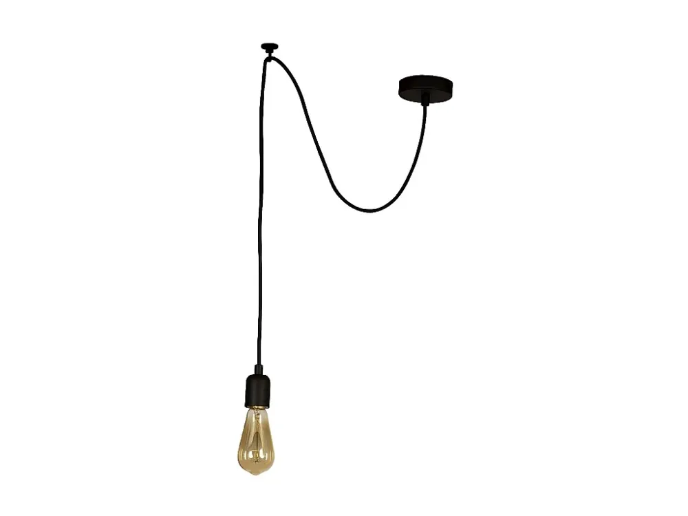 Luminária de Teto para Cozinha Candeeiro Suspenso Andria, Preto, 90 x 12 x 93 cm, EPIKASA