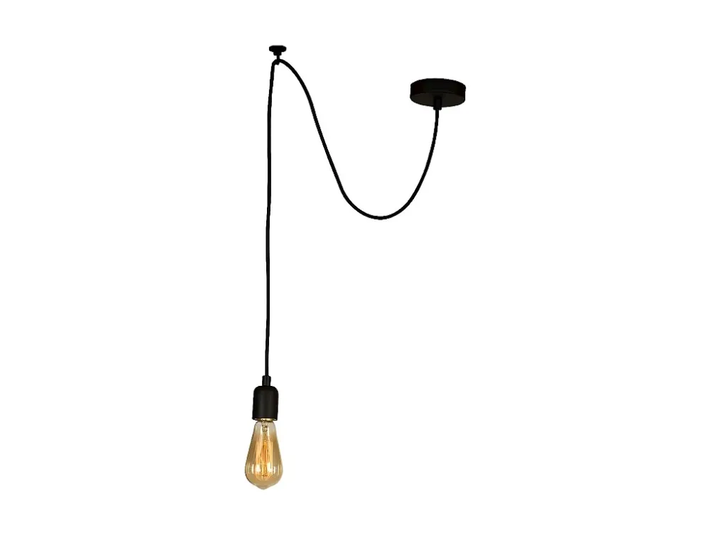 Luminária de Teto para Cozinha Candeeiro Suspenso Andria, Preto, 90 x 12 x 93 cm, EPIKASA