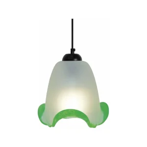 Luminária de Teto Retangular Suspensão TOSEL SOLANGE vidro cúpula âmbar D29 x H70 cm