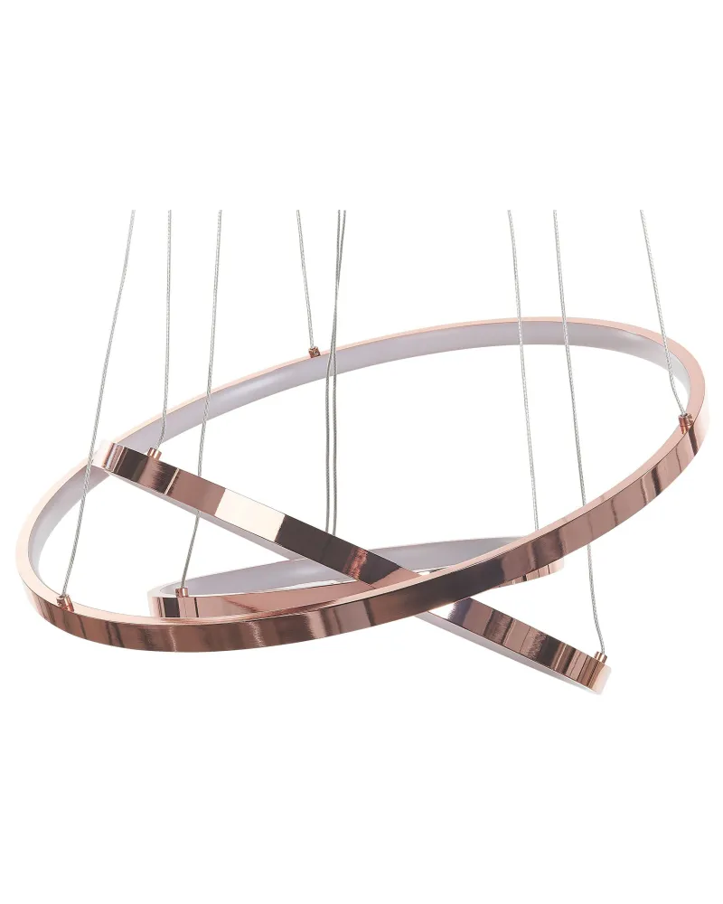 Lustre Premium Candeeiro de teto LED em metálico rosa dourado ATREK