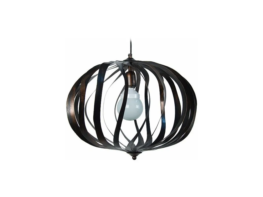 Lustre Premium Suspensão TOSEL OVALIA cerâmica cônico taupe D18 x H77 cm