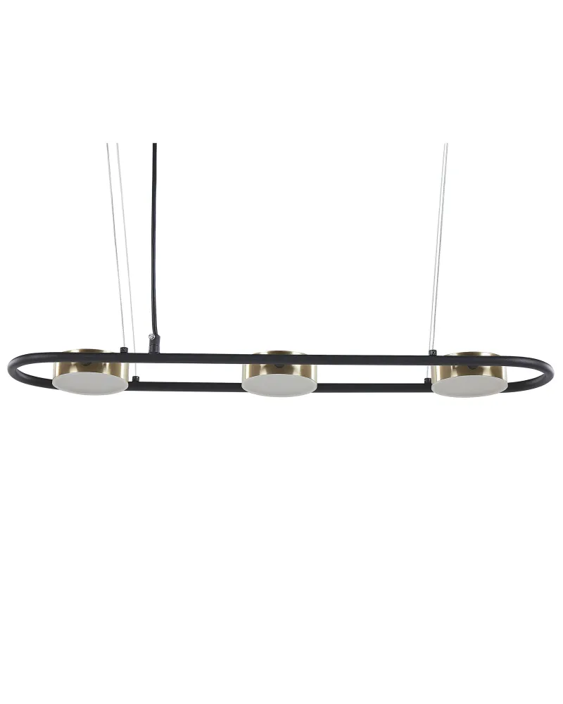 Lustre de Teto Moderno Candeeiro de teto em metálico preto e cor de bronze MALI