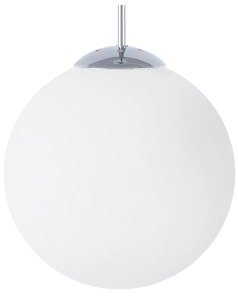 Lustre de Teto Moderno Candeeiro de teto em vidro branco BARROW S