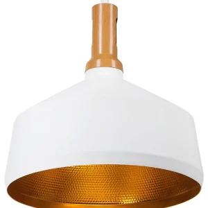 Plafon de LED Candeeiro de teto branco e dourado SEPIK