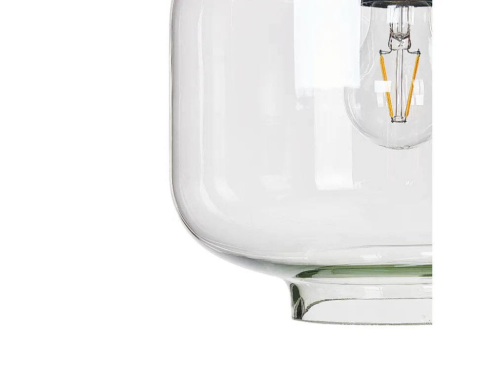 Plafon de LED Candeeiro de teto para 6 lâmpadas em vidro transparente BEMBOKA
