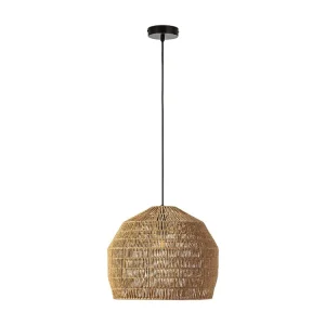 Plafon de LED Luminária de teto Aiko de papel trançado, diâmetro 37 cm.