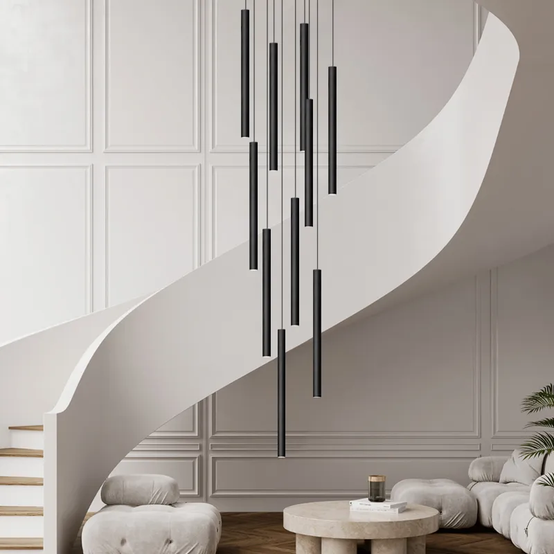 Suspended/galactic luminaire em Preto Fosco