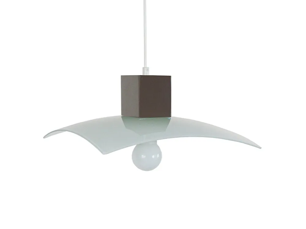 Suspensão TOSEL CUBIC lâmpada decorativa cilindro marfim D9,5 x H80 cm com Controle Remoto