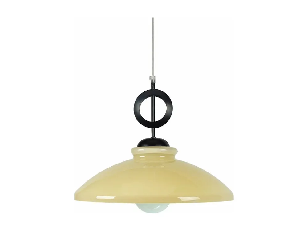 Suspensão TOSEL DAIZY vidro cúpula turquesa D20 x H70 cm Iluminação Direta e Indireta