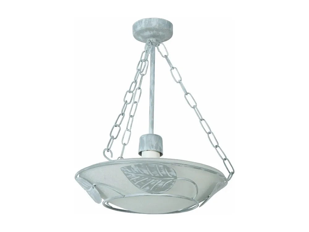 Suspensão TOSEL EGLANTINE metálico cúpula laranja D30 x H110 cm