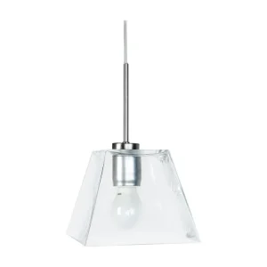 Suspensão TOSEL KLEOPS metálico cilindro vermelho D13 x H90 cm (Design Minimalista)