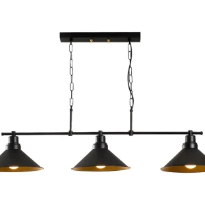 Candeeiro em metálico - Candeeiro C. 108 x . 55 cm - Preto - SIVANI