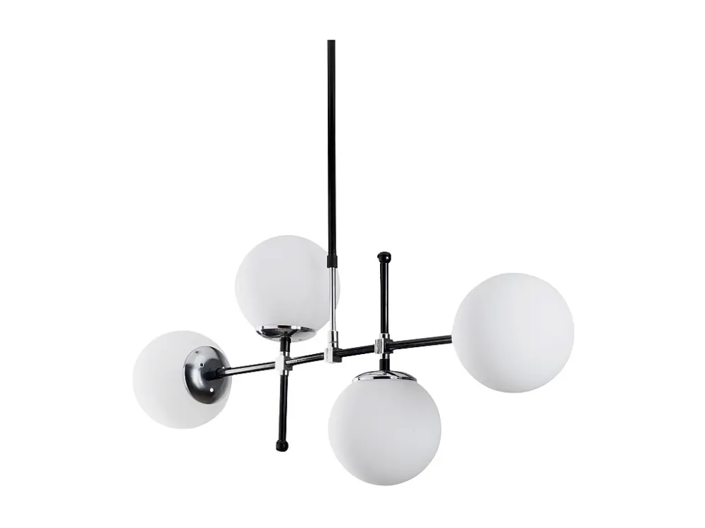 Candeeiro de teto em metálico - Candeeiro C. 108 x . 67/82 cm - Preto e branco - LEGEND