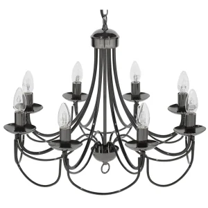 Kit Completo Lustre preto TEESTA