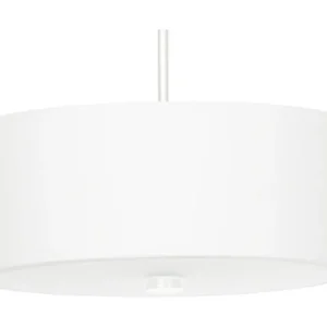 Luminária de Teto Embutida Lustres minimalista de tecido/vidro/ço - 3 lichtbronnen - L.30 x H.102 cm - branco
