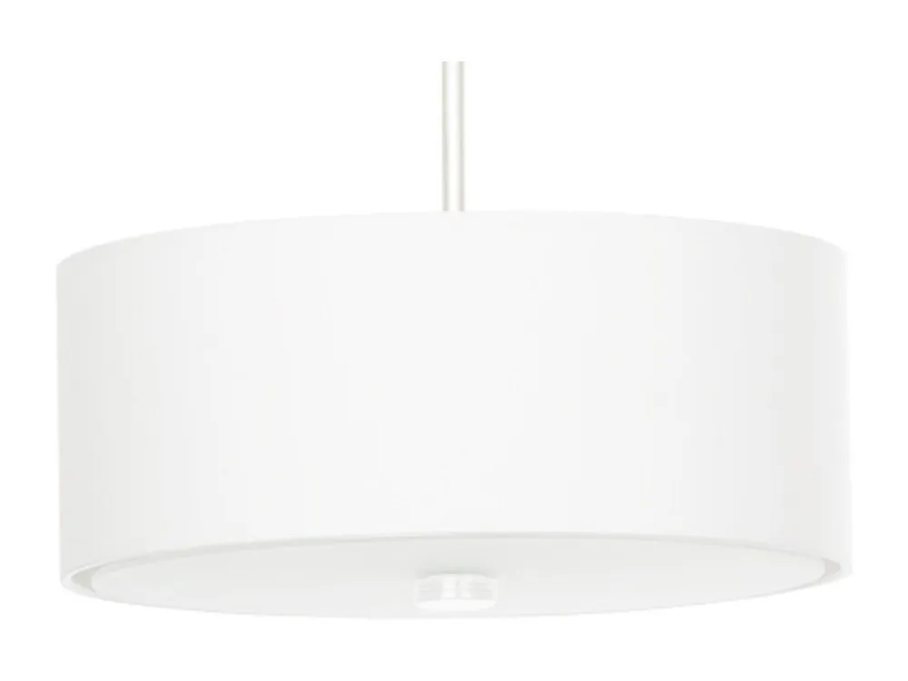 Luminária de Teto Embutida Lustres minimalista de tecido/vidro/ço - 3 lichtbronnen - L.30 x H.102 cm - branco