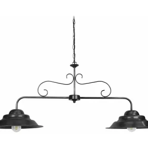 Lustre Premium Lustre TOSEL ANVERS metálico feixe antracite D56 x H80 cm