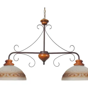 Lustre Premium Lustre TOSEL PAYS DE L'ADOUR vidro braço castanho D62 x H46 cm