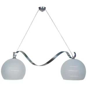Lustre TOSEL ACTUELLE vidro feixe cinza D100 x H35 cm | Garantia de 2 Anos