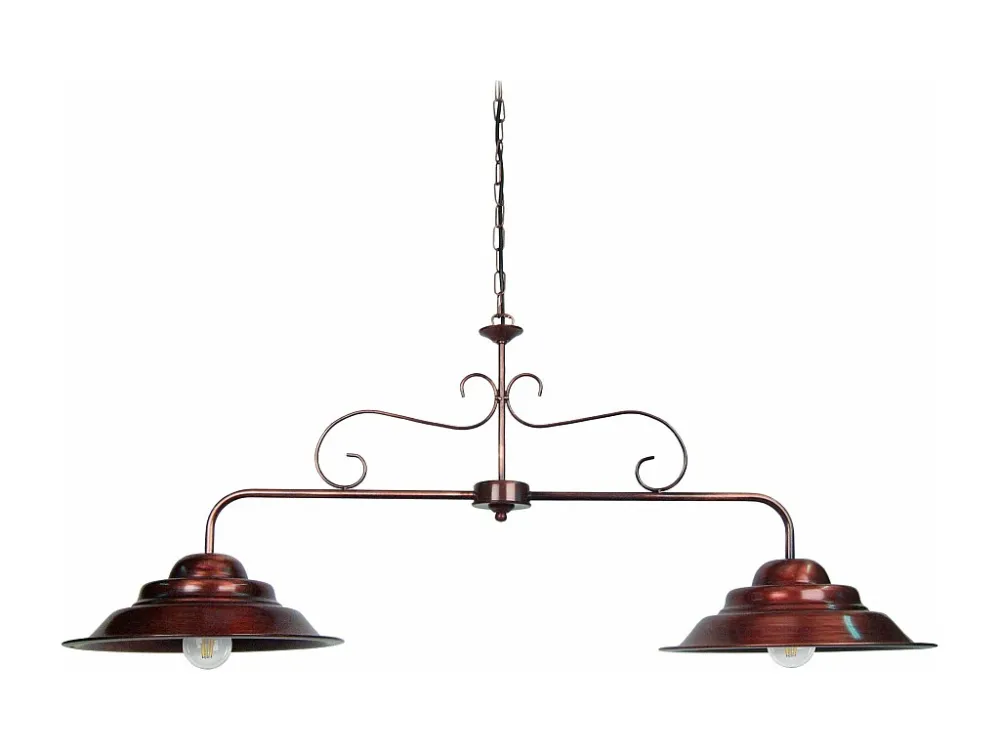 Lustre TOSEL ANVERS metálico feixe cobre D56 x H80 cm