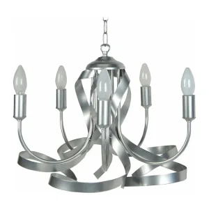 Lustre TOSEL MONACO lâmpada decorativa braço alumínio D52 x H70 cm com Estrutura em Alumínio