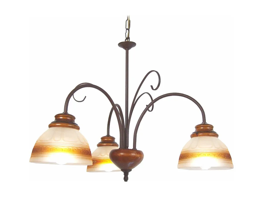 Lustre TOSEL PAYS DE L'ADOUR vidro braço cetim D60 x H90 cm Fácil Limpeza