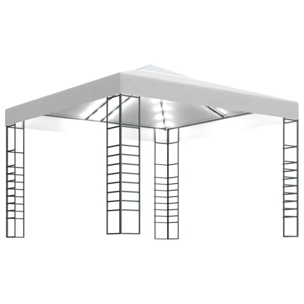 Classe de Proteção IP65 Tenda de jardim com cordões de luzes LED 3x3 m branco