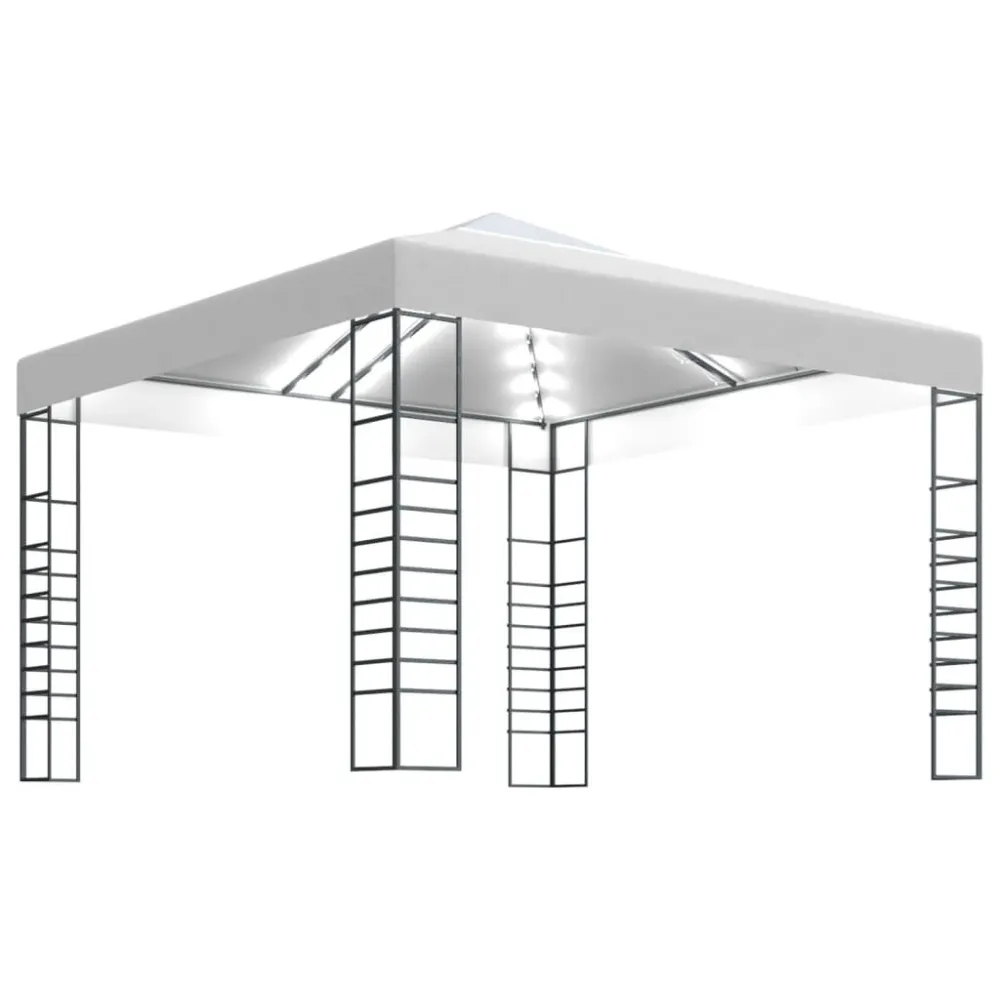 Classe de Proteção IP65 Tenda de jardim com cordões de luzes LED 3x3 m branco