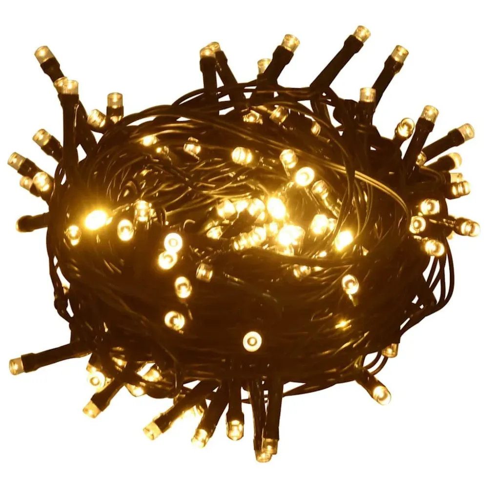 Cordão com 2000 luzes LED int./ext. IP44 200 m branco ardente