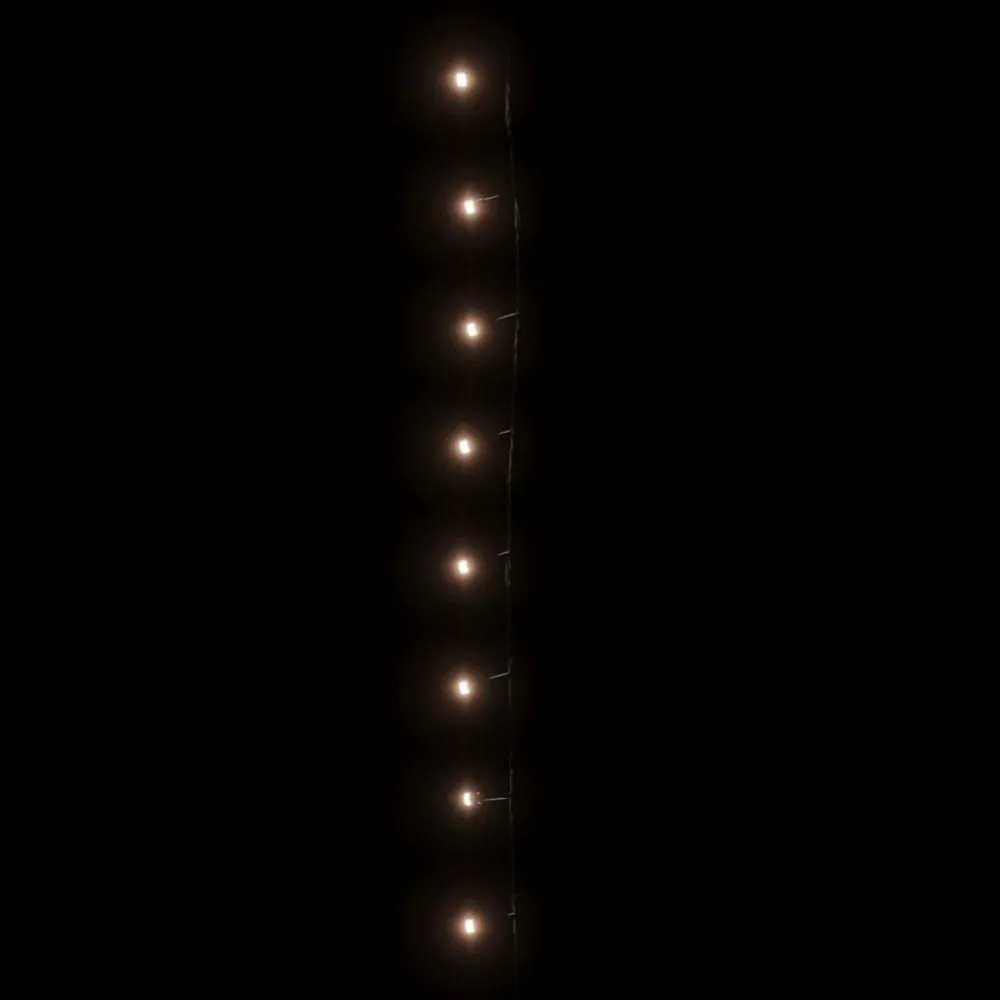 Cordão de luzes 1000 LED 100 m 8 efeitos iluminação IP44 branco aquecido para Jardim e Pátio
