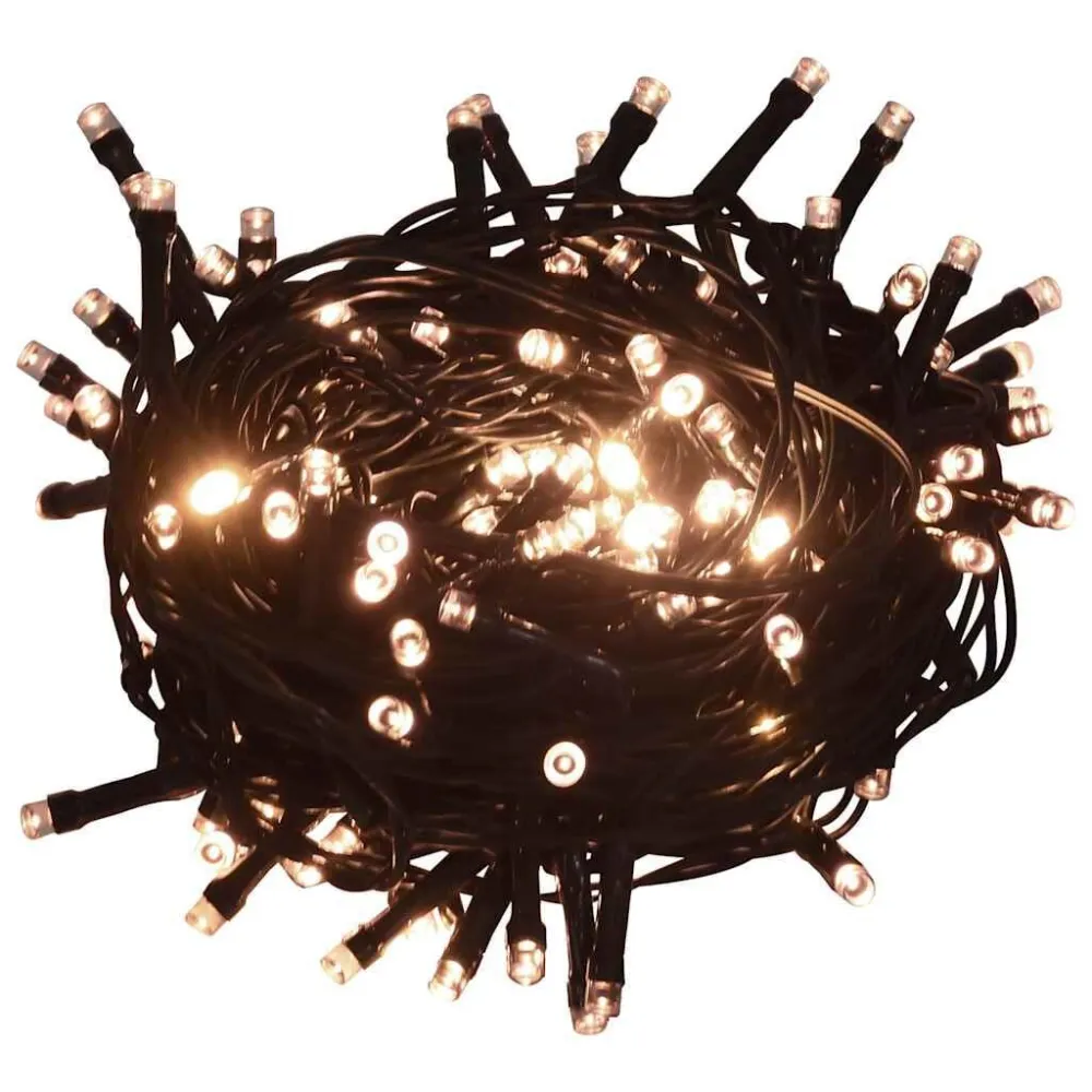 Cordão de luzes 400 LED 40 m 8 efeitos iluminação branco tórrido Kit com 2 Unidades