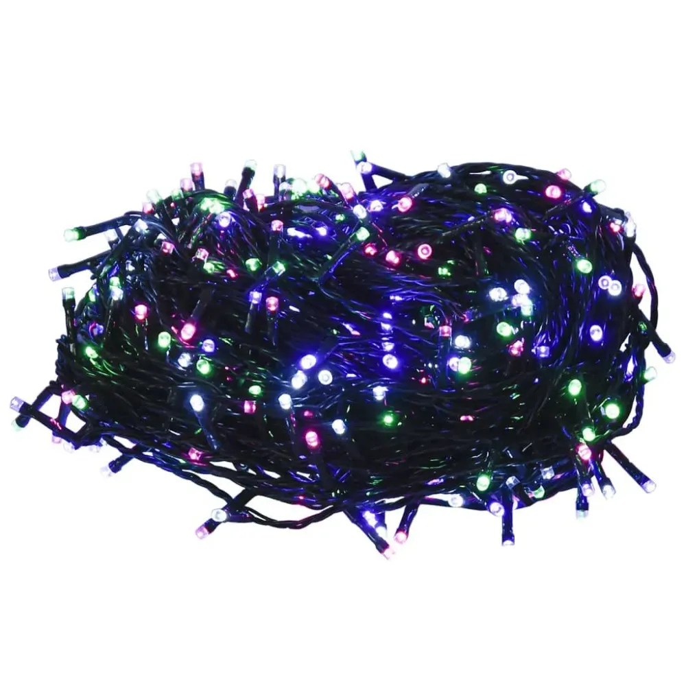 Cordão de luzes com 1000 luzes LED 100m PVC pastel multicolorido para Jardim e Quintal
