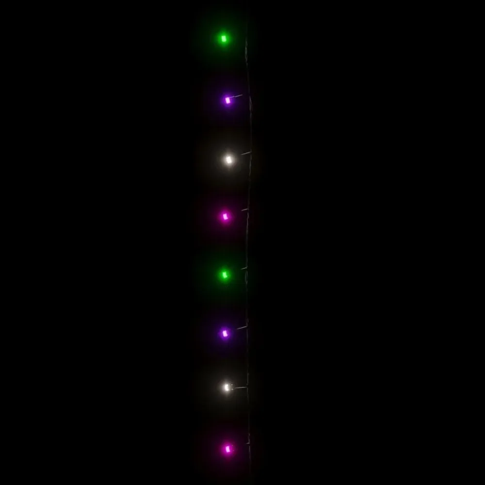 Cordão de luzes com 1000 luzes LED 100m PVC pastel multicolorido para Jardim e Quintal