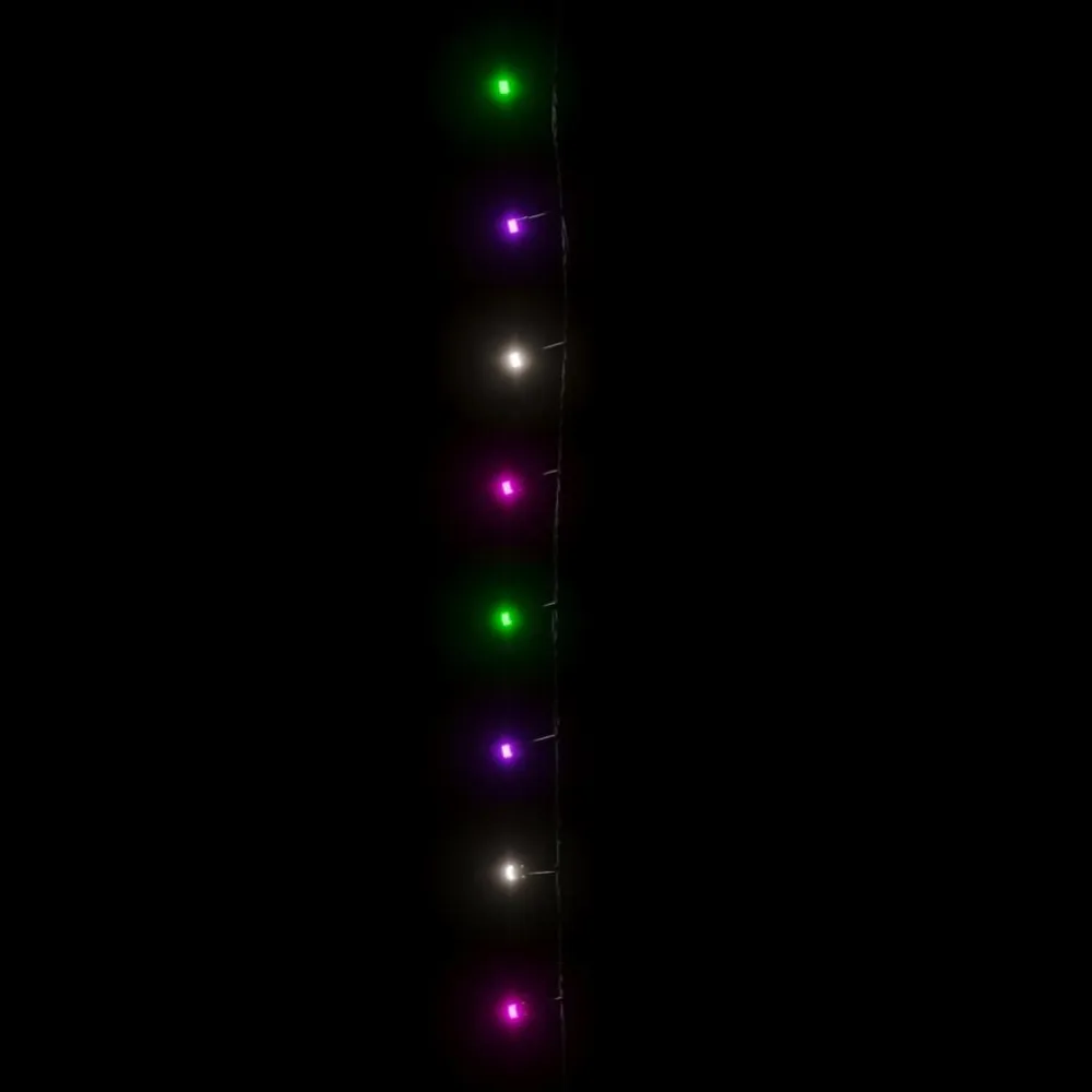 Cordão de luzes com 1000 luzes LED 100m PVC pastel multicolorido para Jardim e Quintal