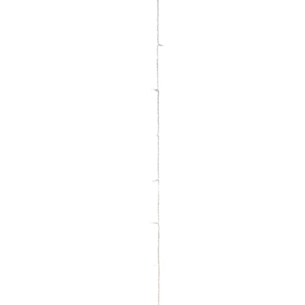 Cordão de luzes com 400 luzes LED 40 m PVC branco ardente