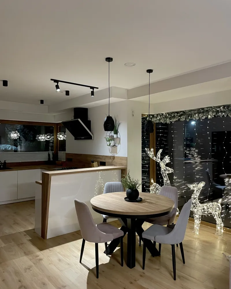 Decoração LED para exterior corç prateada 92 cm HAFNIR com Painel Solar Integrado