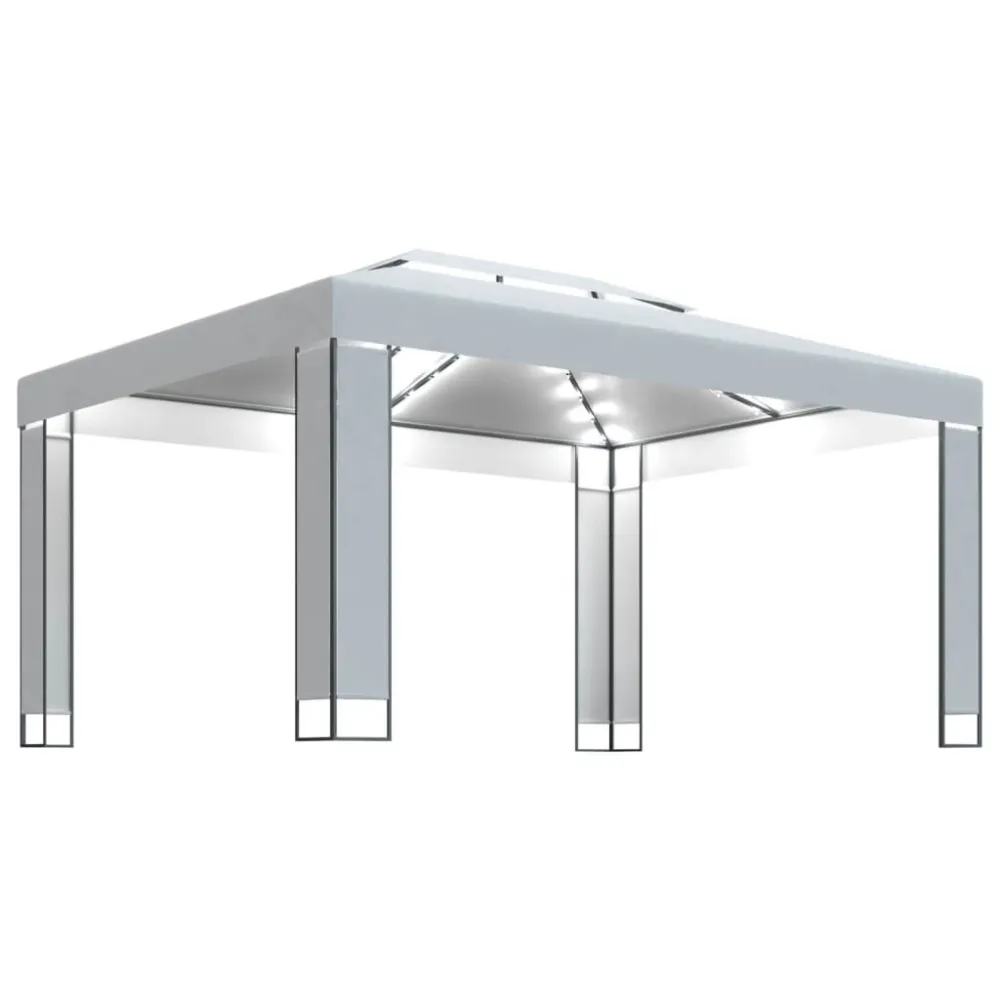 Fita LED à Prova d'Água Gazebo com cordões de luzes LED 3x4 m branco