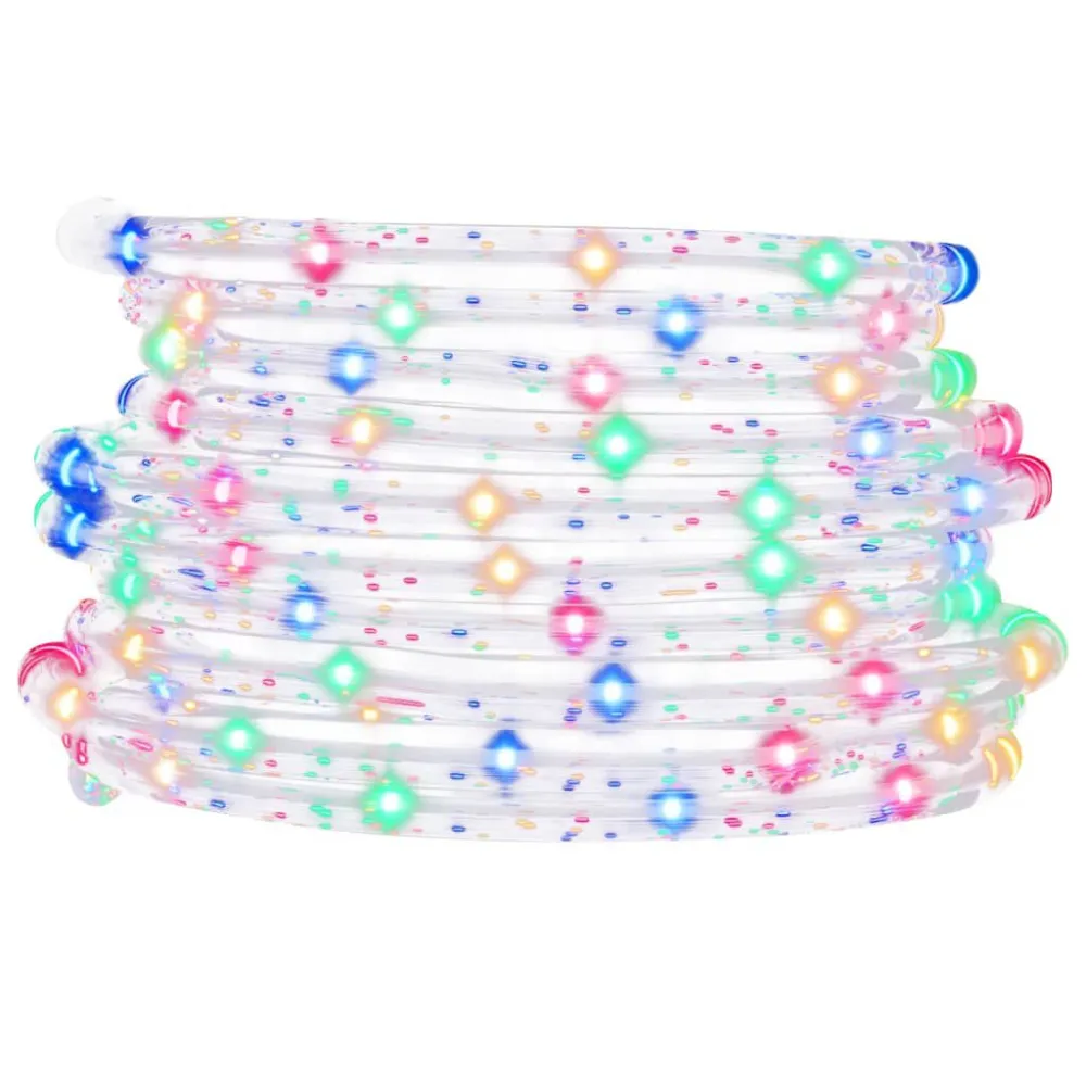 Lâmpada com Sensor Cordão de iluminação com 240 luzes LED 10 m PVC multicolorido