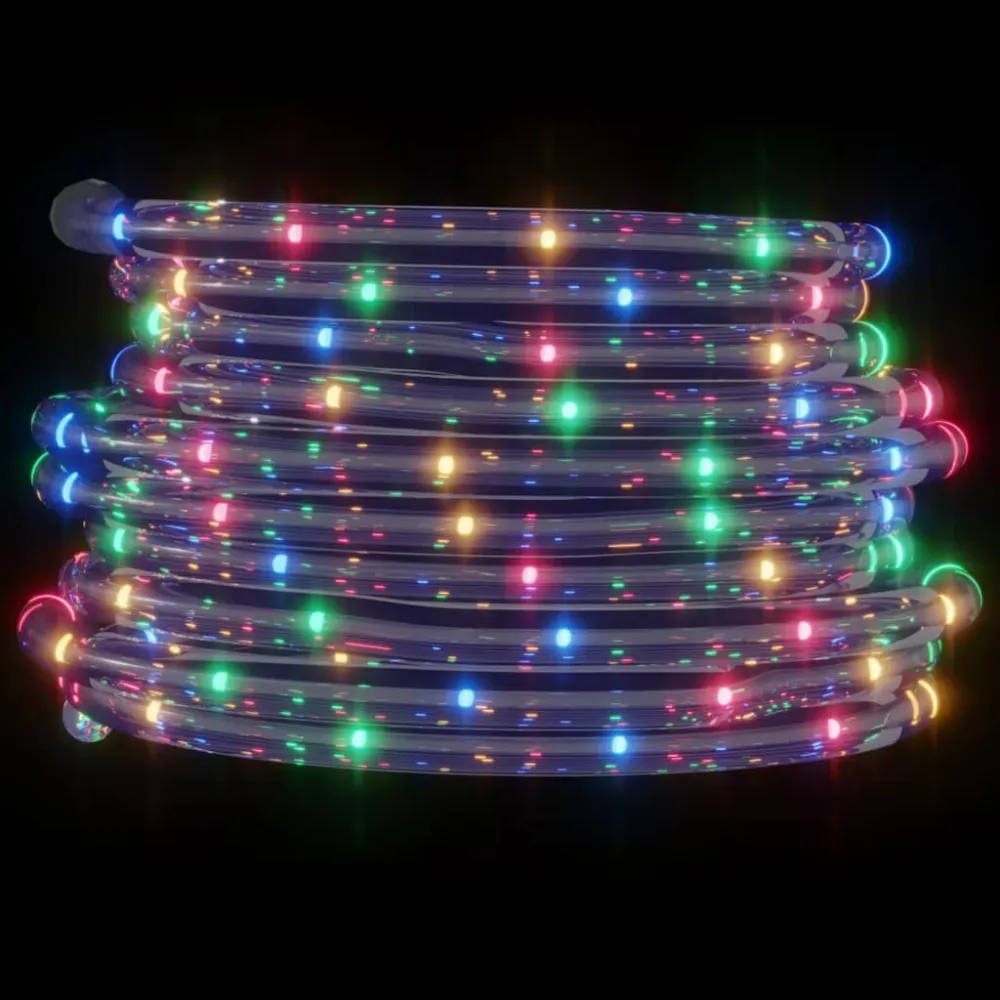 Lâmpada com Sensor Cordão de iluminação com 240 luzes LED 10 m PVC multicolorido