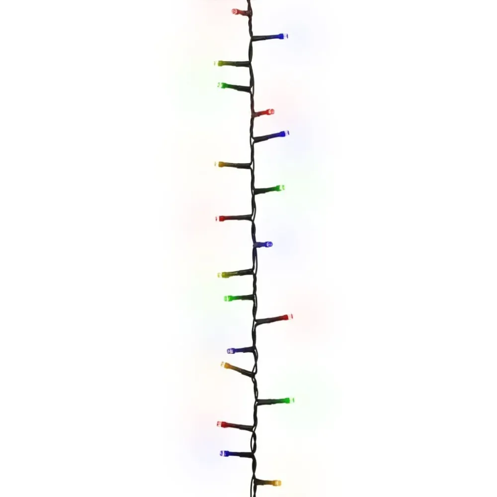Lâmpada com Sensor Cordão de luzes compacto 400 luzes LED 13 m PVC multicolorido