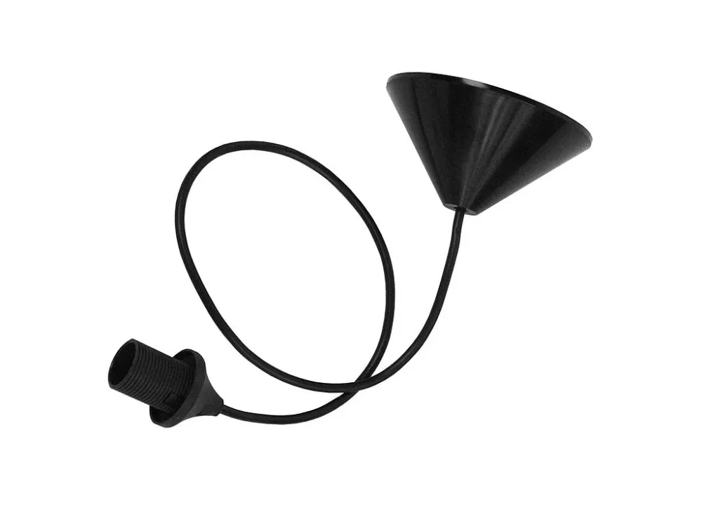 Lâmpada com Sensor Suspensão TOSEL PENDEL cordão de algodão globo Verde D16 x H80 cm