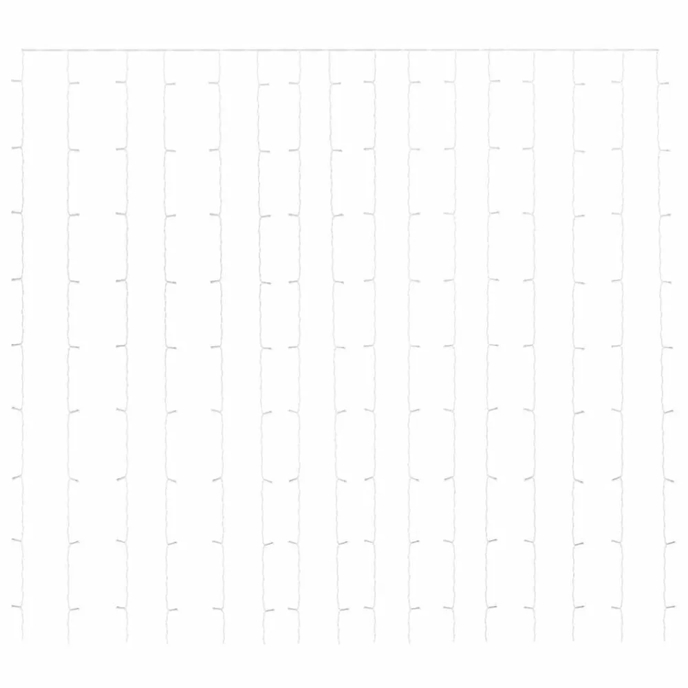 Poste de Jardim Cortina iluminação 300 luzes LED 3x3 m 8 funções colorido