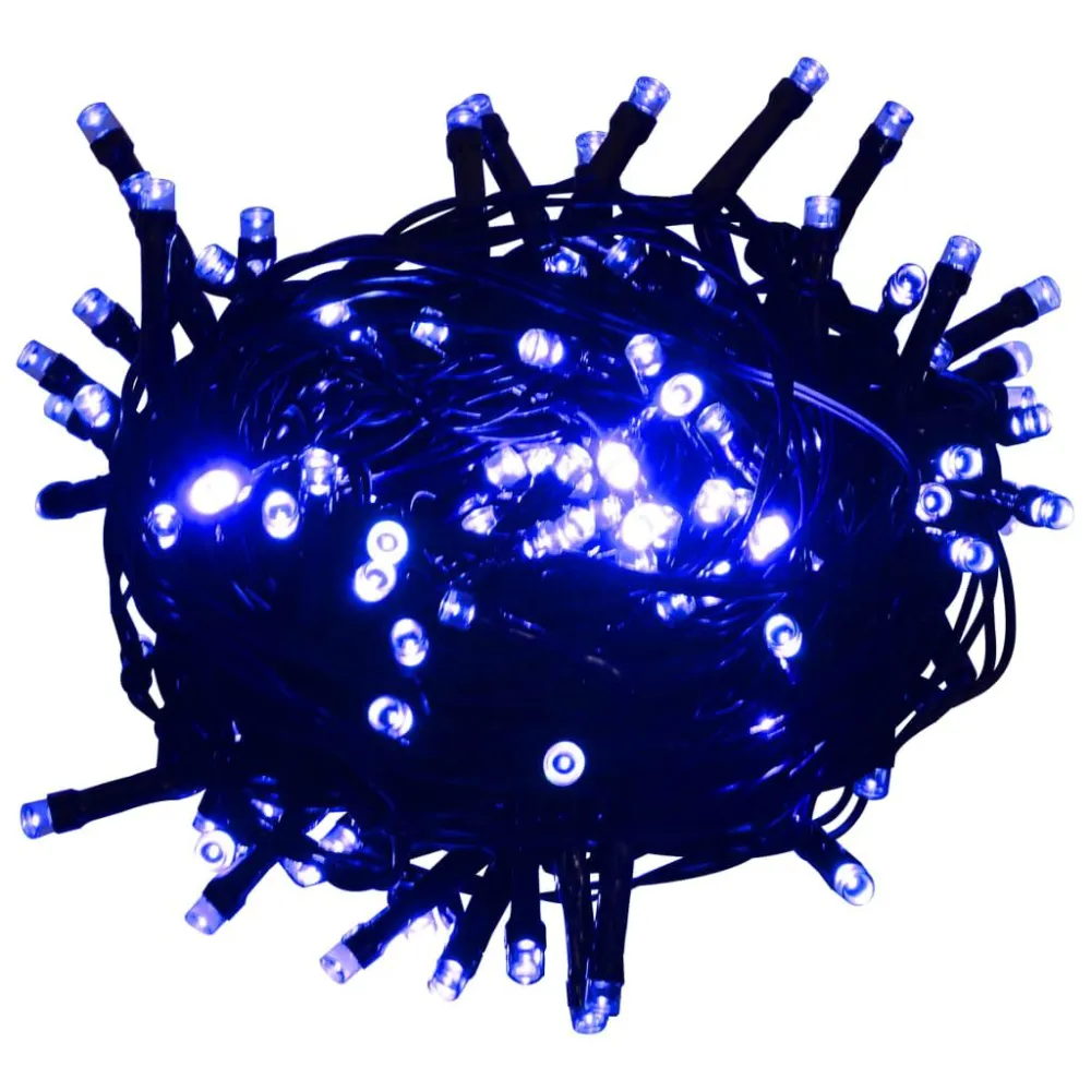 Resistente à Intempérie Cordão de luzes com 150 LEDs 15 m PVC azul