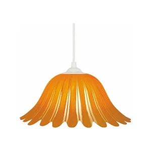 Suspensão TOSEL NICOLE cordão de algodão globo amarelo turvo D20 x H90 cm com Grau de Proteção IP67