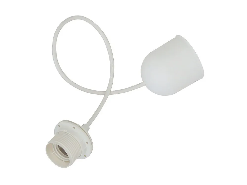 Suspensão TOSEL PENDEL cordão de algodão globo amarelo fosco D16 x H80 cm Bateria de Lítio