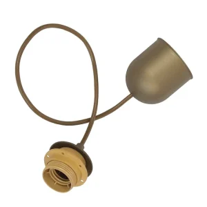 Suspensão TOSEL PENDEL cordão de algodão globo preto D16 x H80 cm Kit com 2 Unidades
